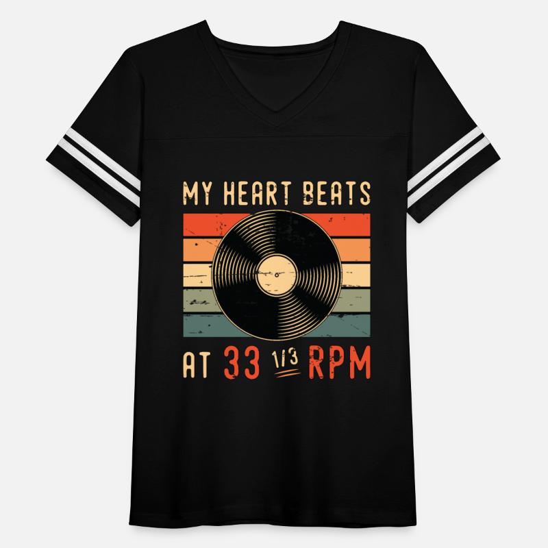 Vinyl Records My Heart Beats At Retro Vinyl Player