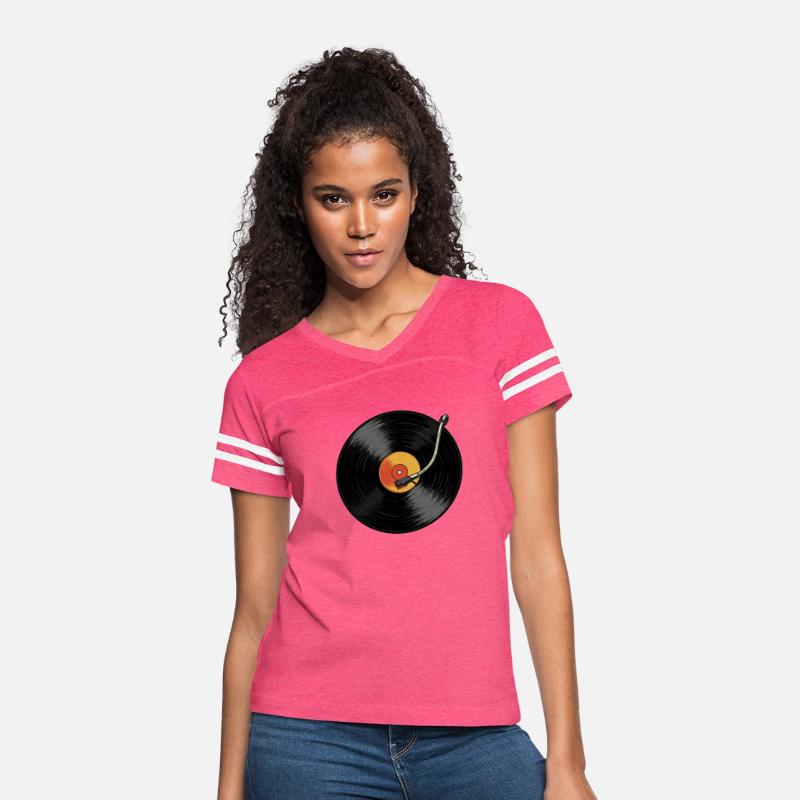 Vinyl Vibes – Retro Turntable & LP Record T-Shirt