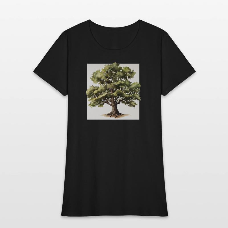 Watercolor Oak Tree Printable Art