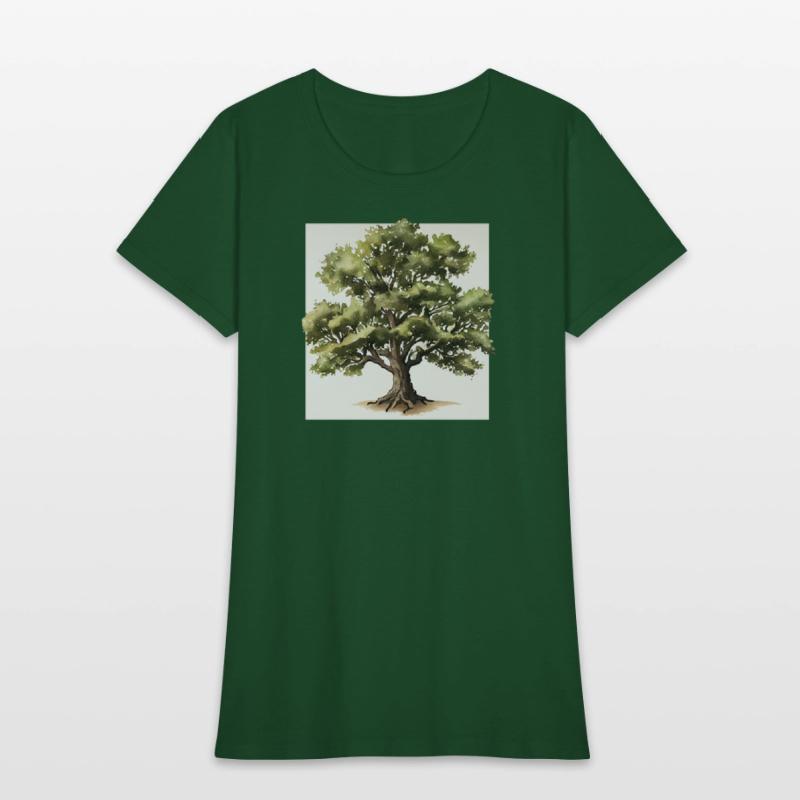 Watercolor Oak Tree Printable Art