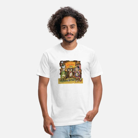 Whimsical Vintage Toy Shop T-Shirt Design "cat"