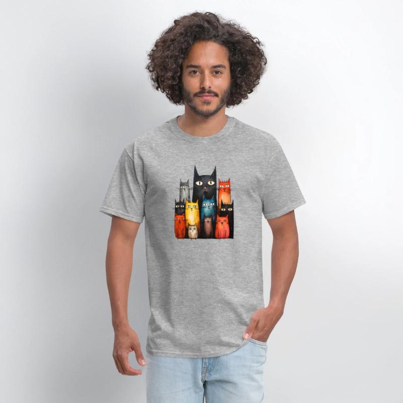 Whimsy Cats: A Playful Family of Colorful Felines