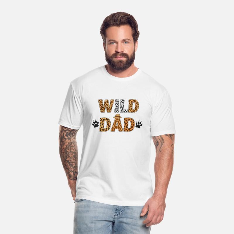 Wild One Dad Birthday Jungle Safari Zoo Animal fan