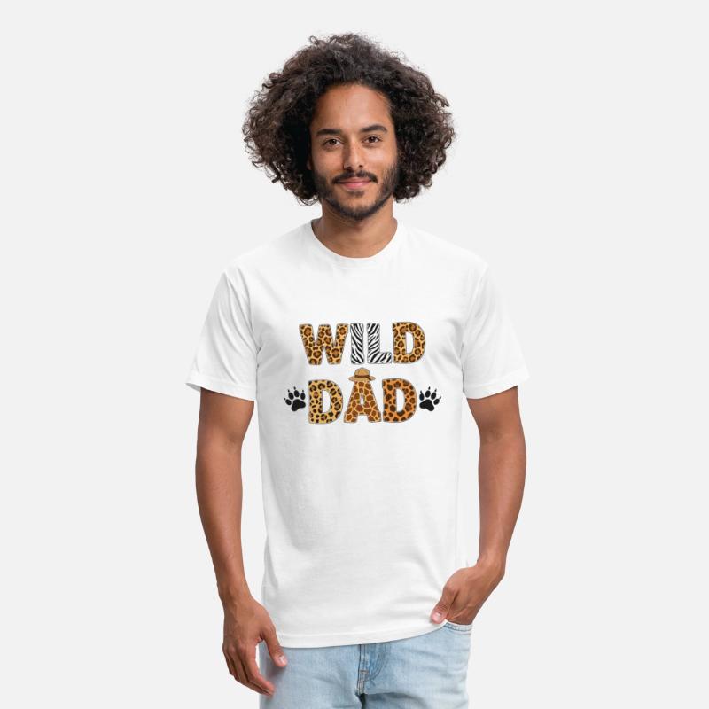Wild One Dad Birthday Jungle Safari Zoo Animal fan