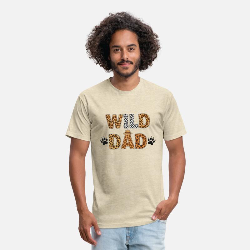Wild One Dad Birthday Jungle Safari Zoo Animal fan