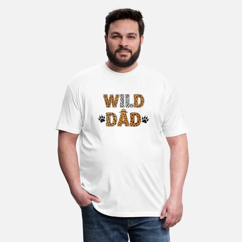 Wild One Dad Birthday Jungle Safari Zoo Animal fan