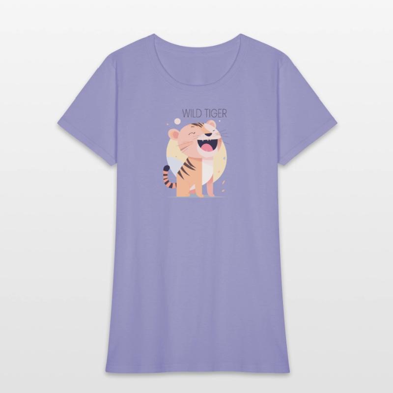 Wild Tiger roar Bauhaus Style