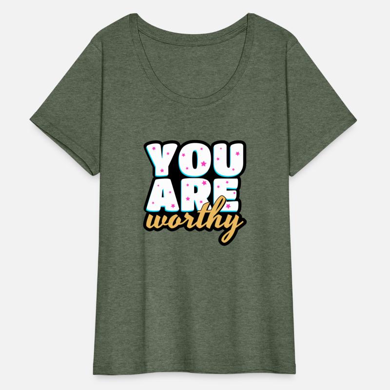 You are worthy cute text design
