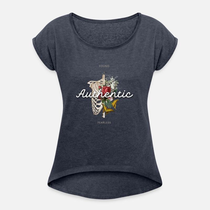 Young, Authentic, Fearless T-Shirt: Floral and Ske