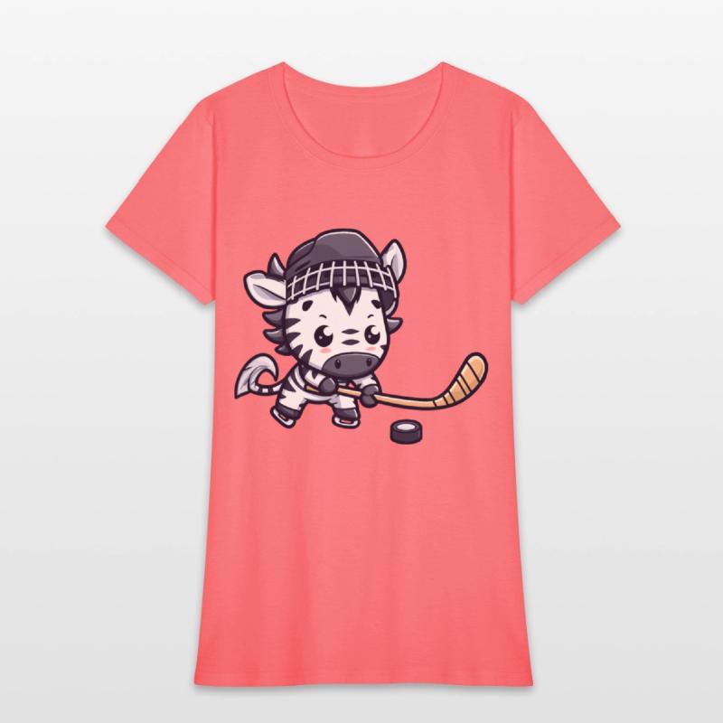Zebra Hockey Player - Animal Fun on Ice