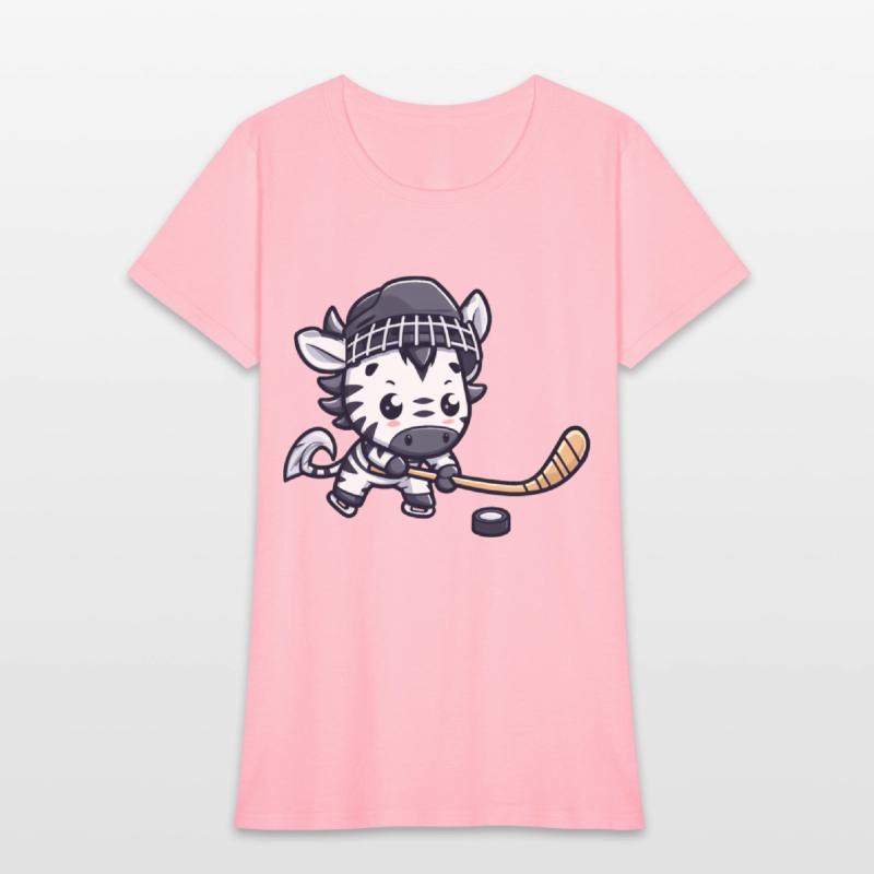 Zebra Hockey Player - Animal Fun on Ice