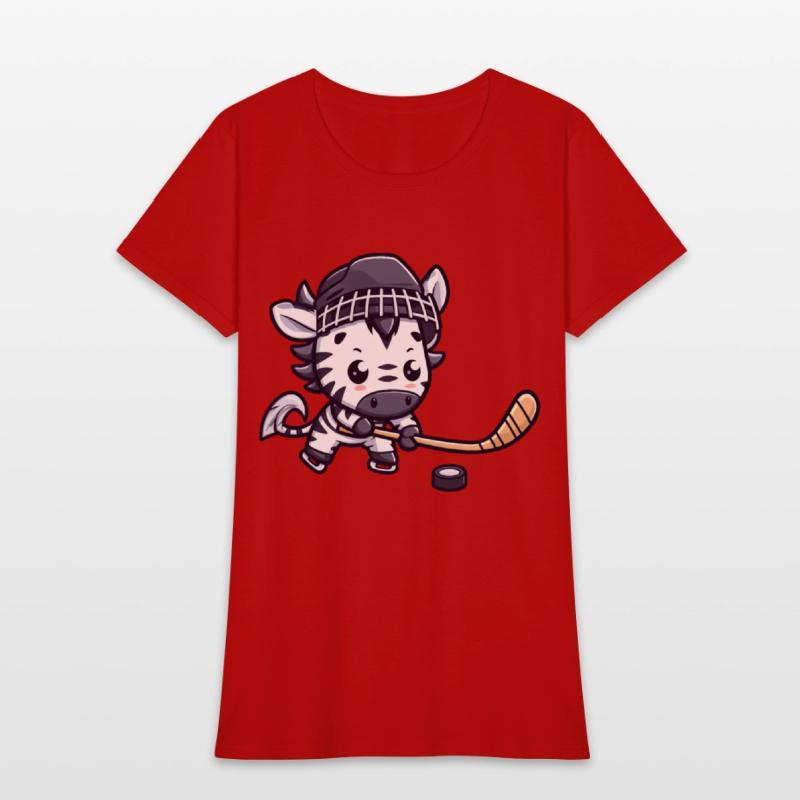 Zebra Hockey Player - Animal Fun on Ice