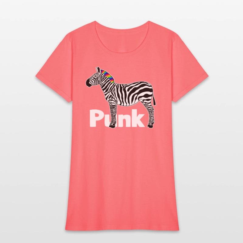 Zebra Punk Rock Music Mohawk Haircut Animal Humor