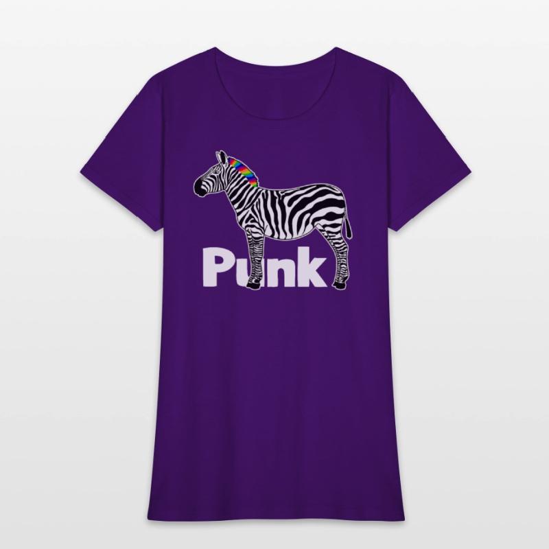 Zebra Punk Rock Music Mohawk Haircut Animal Humor