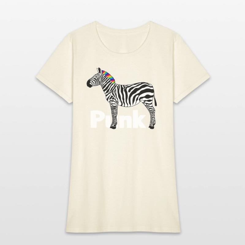 Zebra Punk Rock Music Mohawk Haircut Animal Humor