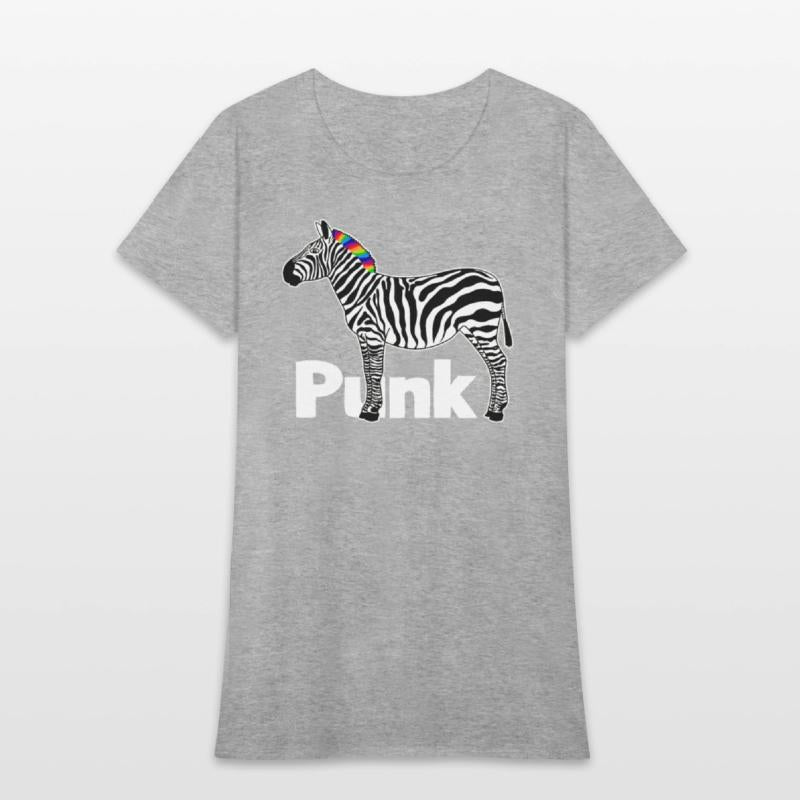 Zebra Punk Rock Music Mohawk Haircut Animal Humor