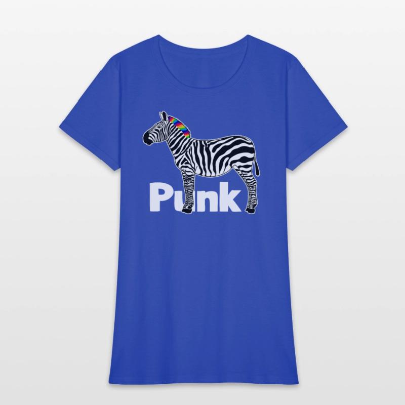 Zebra Punk Rock Music Mohawk Haircut Animal Humor